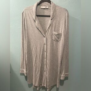 Nordstrom Lingerie Womens Normcore Sleep Shirt Sz Large Nightgown